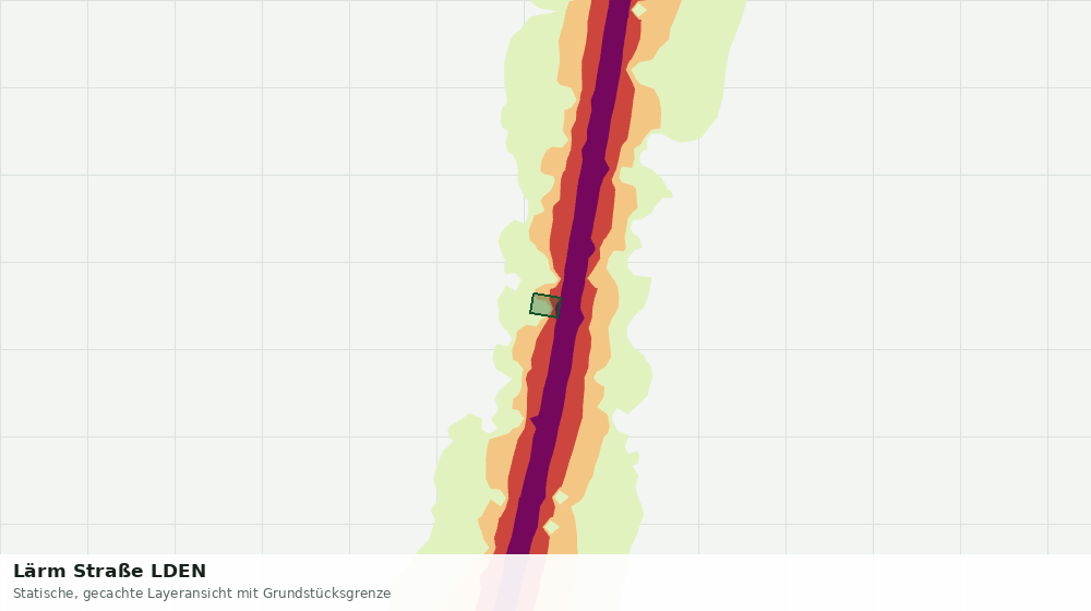 Statische Kartenansicht: Lärm Straße LDEN