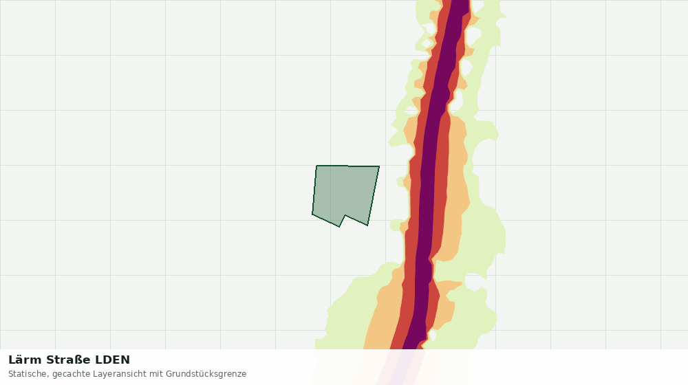 Statische Kartenansicht: Lärm Straße LDEN