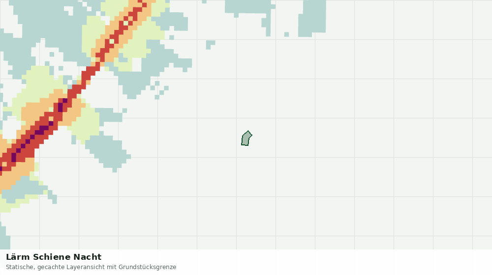 Statische Kartenansicht: Lärm Schiene Nacht