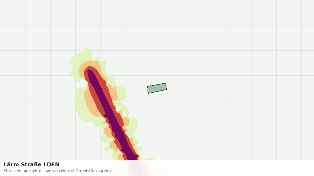 Statische Kartenansicht: Lärm Straße LDEN