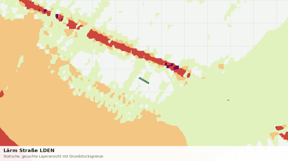 Statische Kartenansicht: Lärm Straße LDEN