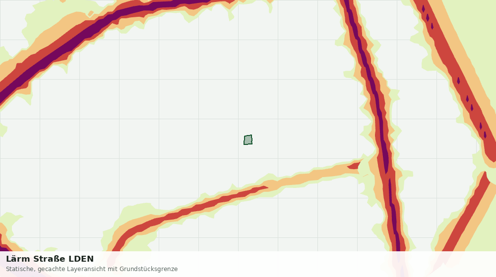 Statische Kartenansicht: Lärm Straße LDEN