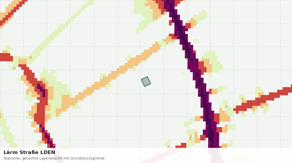 Statische Kartenansicht: Lärm Straße LDEN