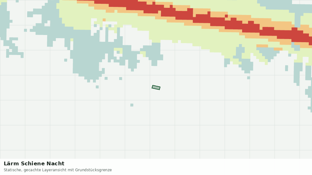 Statische Kartenansicht: Lärm Schiene Nacht
