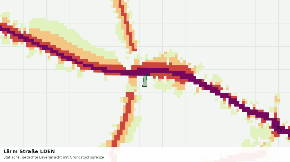 Statische Kartenansicht: Lärm Straße LDEN