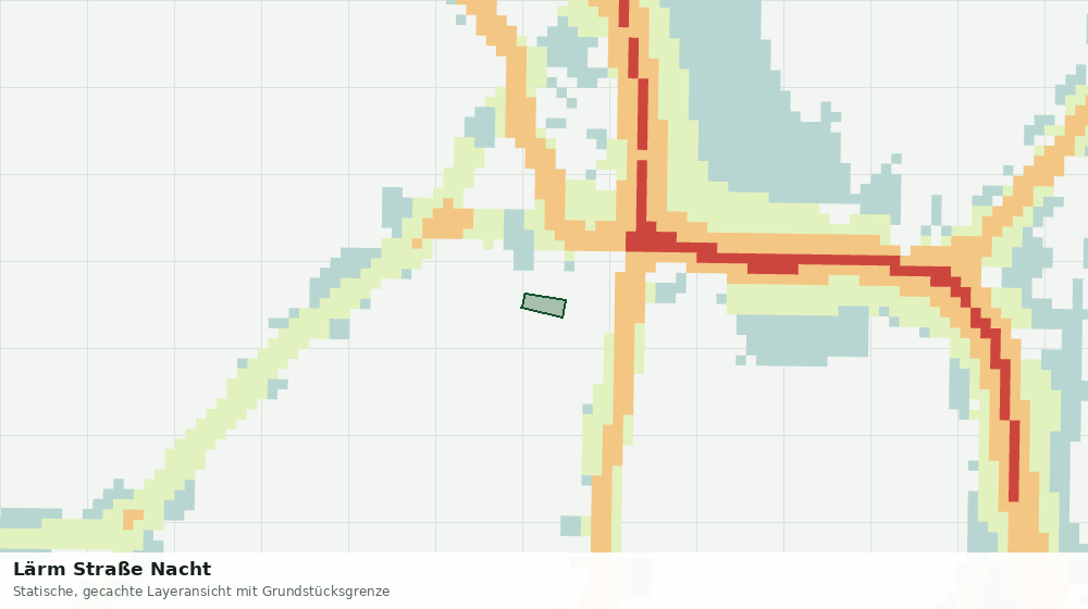 Statische Kartenansicht: Lärm Straße Nacht