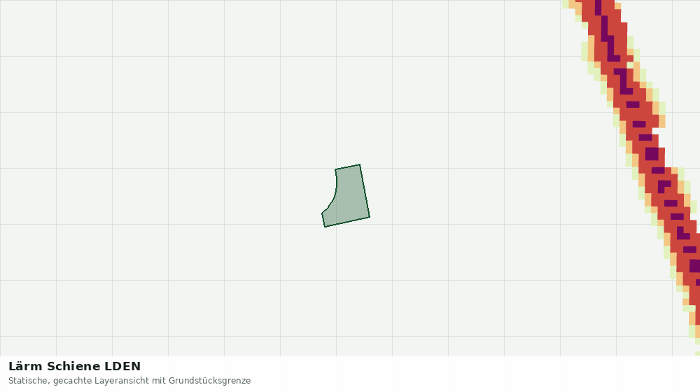 Statische Kartenansicht: Lärm Schiene LDEN