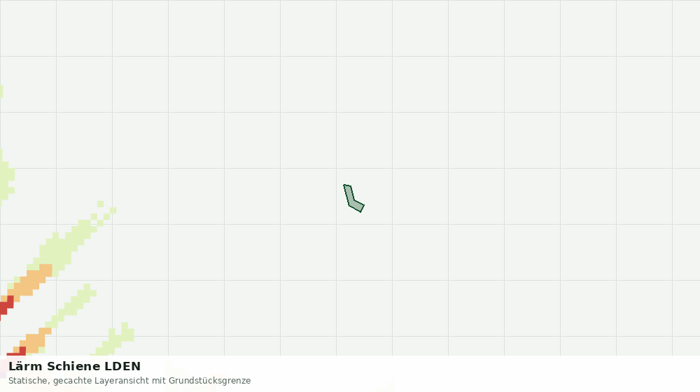 Statische Kartenansicht: Lärm Schiene LDEN