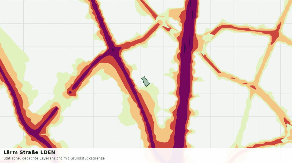Statische Kartenansicht: Lärm Straße LDEN