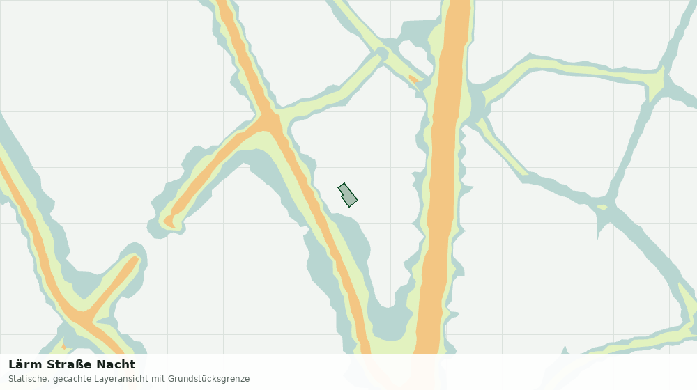 Statische Kartenansicht: Lärm Straße Nacht