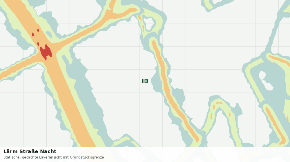 Statische Kartenansicht: Lärm Straße Nacht