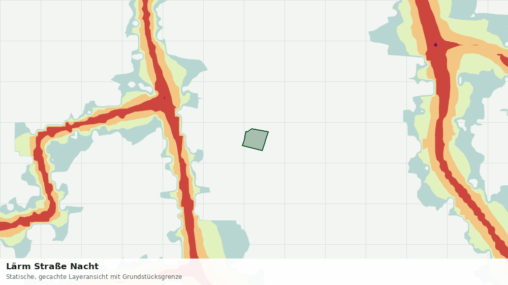 Statische Kartenansicht: Lärm Straße Nacht