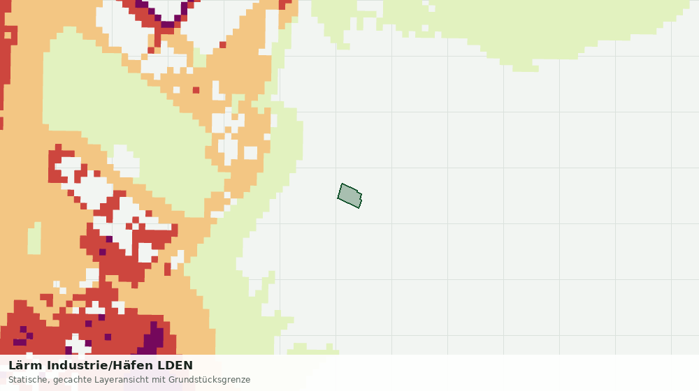 Statische Kartenansicht: Lärm Industrie/Häfen LDEN