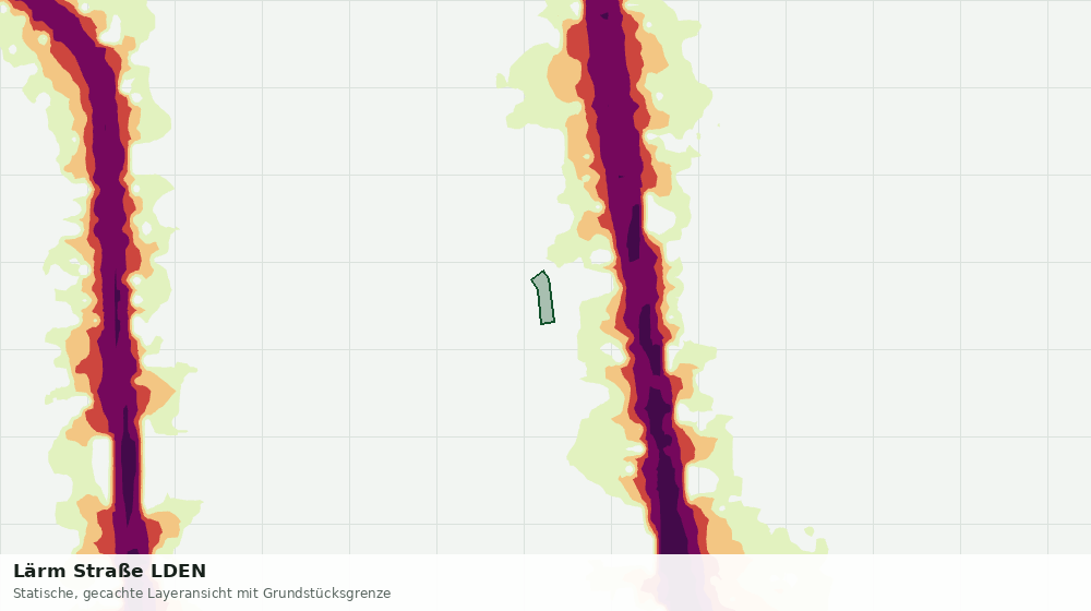 Statische Kartenansicht: Lärm Straße LDEN