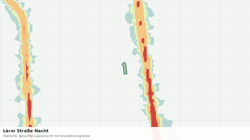 Statische Kartenansicht: Lärm Straße Nacht