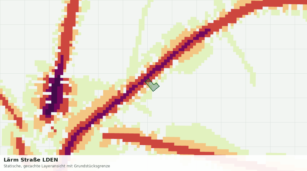 Statische Kartenansicht: Lärm Straße LDEN