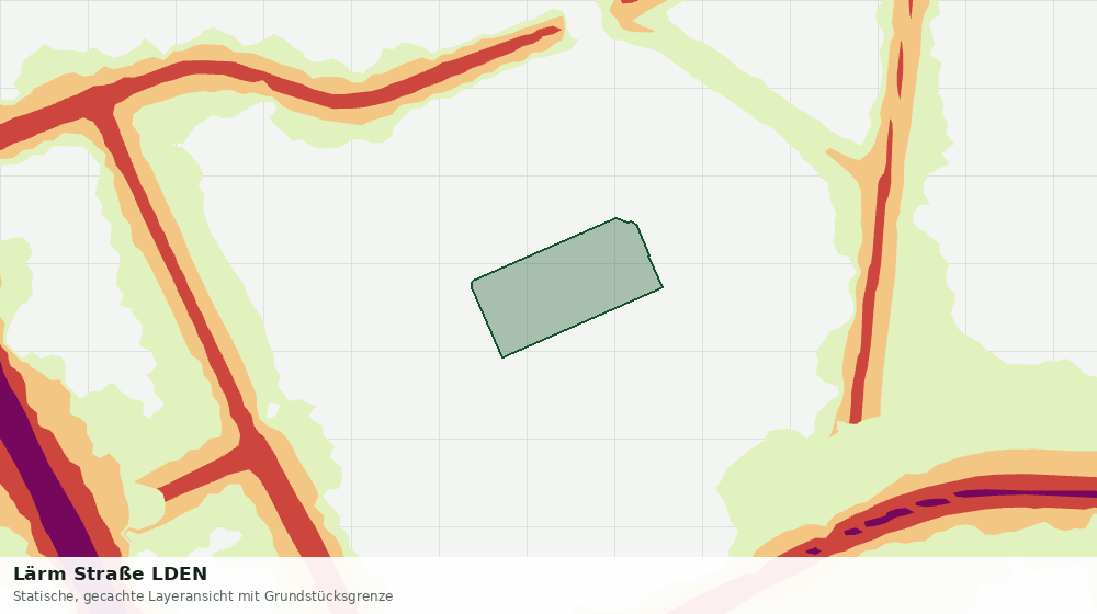 Statische Kartenansicht: Lärm Straße LDEN