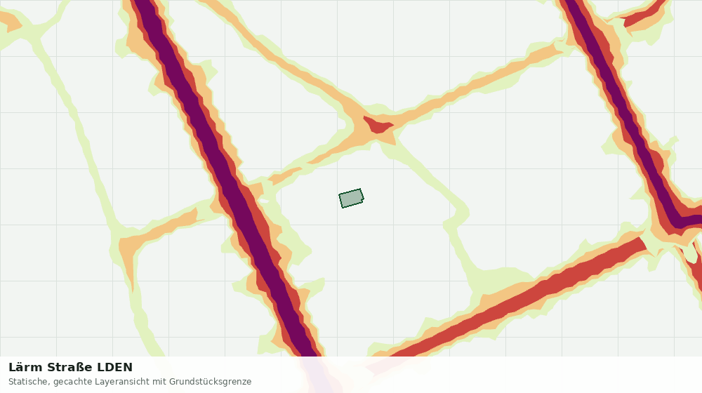 Statische Kartenansicht: Lärm Straße LDEN