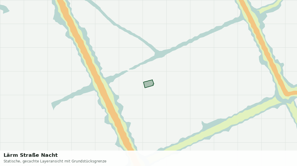 Statische Kartenansicht: Lärm Straße Nacht