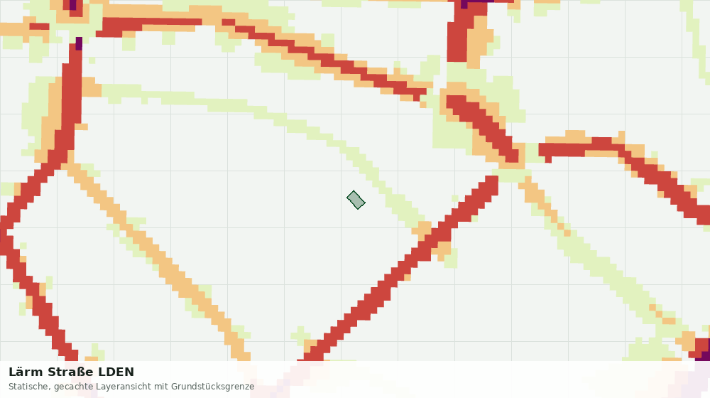 Statische Kartenansicht: Lärm Straße LDEN