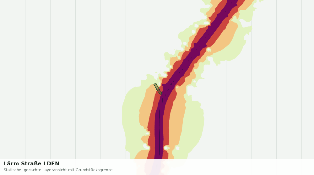 Statische Kartenansicht: Lärm Straße LDEN