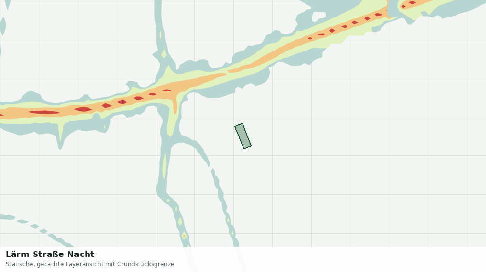 Statische Kartenansicht: Lärm Straße Nacht
