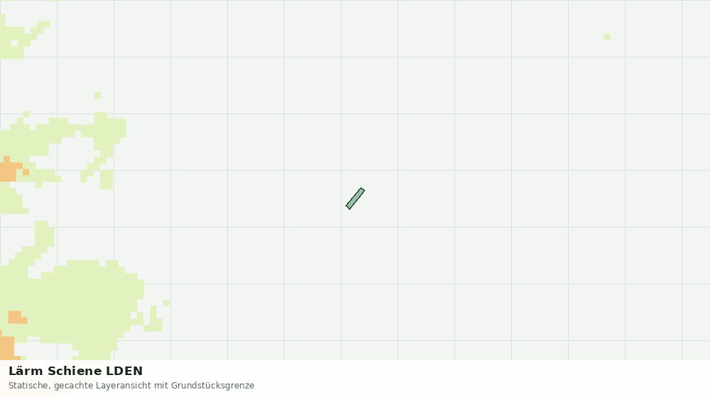 Statische Kartenansicht: Lärm Schiene LDEN