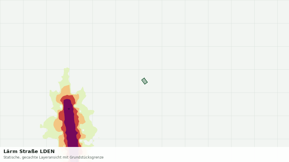 Statische Kartenansicht: Lärm Straße LDEN