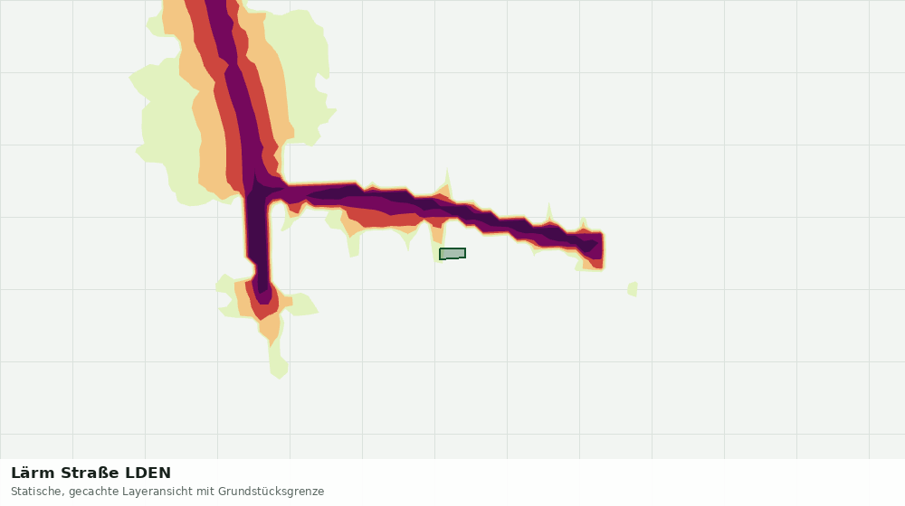 Statische Kartenansicht: Lärm Straße LDEN