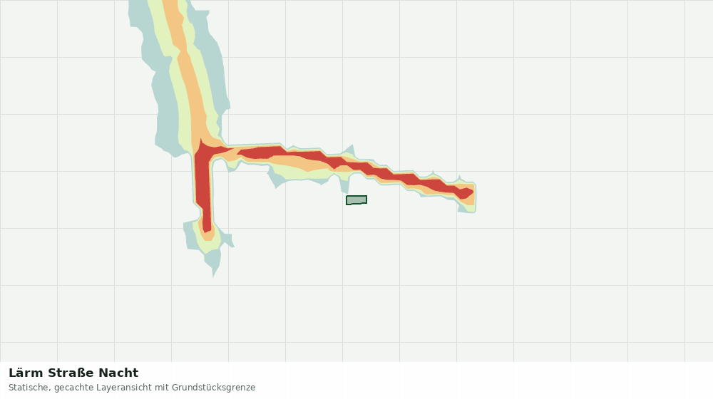 Statische Kartenansicht: Lärm Straße Nacht
