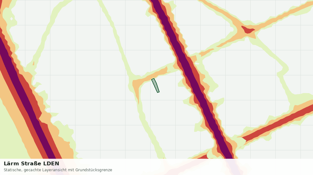 Statische Kartenansicht: Lärm Straße LDEN
