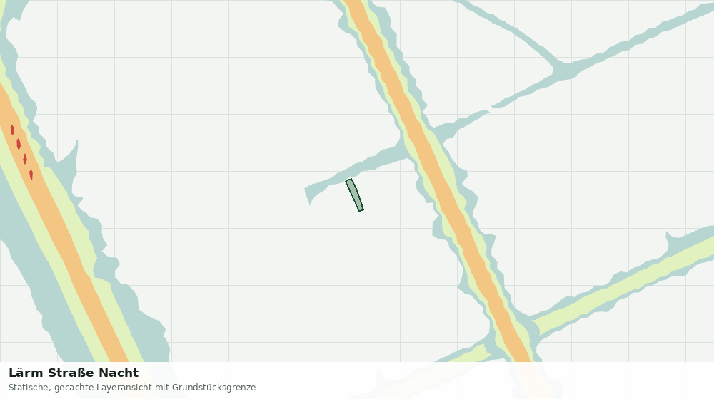 Statische Kartenansicht: Lärm Straße Nacht