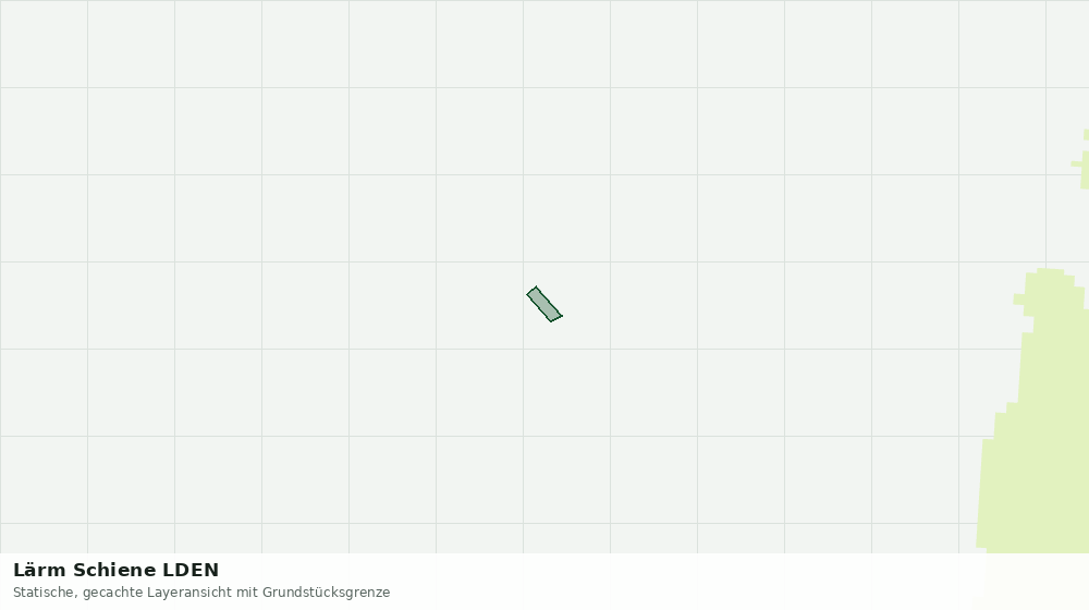 Statische Kartenansicht: Lärm Schiene LDEN