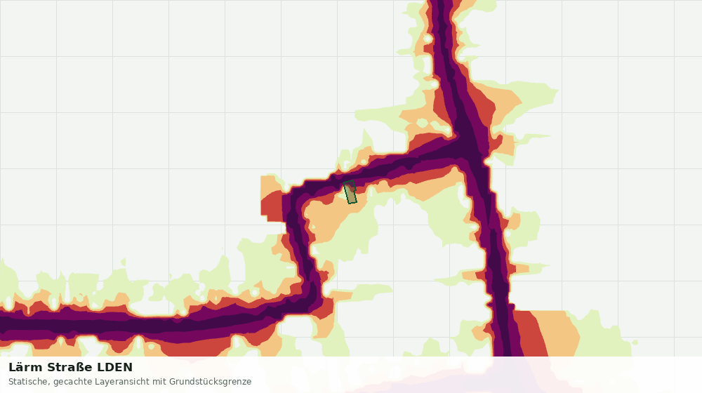 Statische Kartenansicht: Lärm Straße LDEN