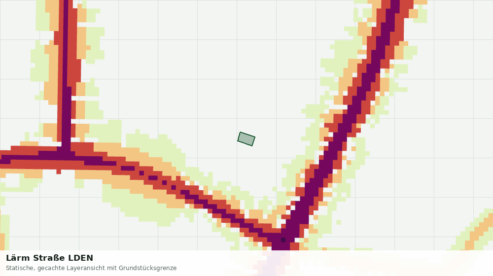 Statische Kartenansicht: Lärm Straße LDEN