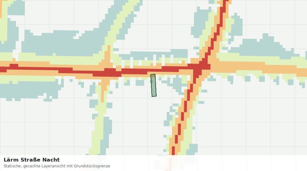 Statische Kartenansicht: Lärm Straße Nacht