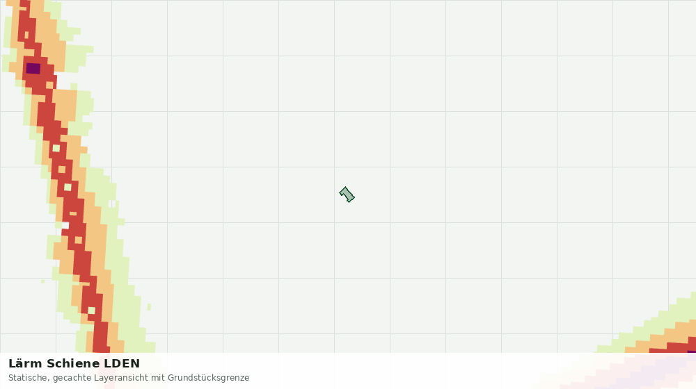 Statische Kartenansicht: Lärm Schiene LDEN