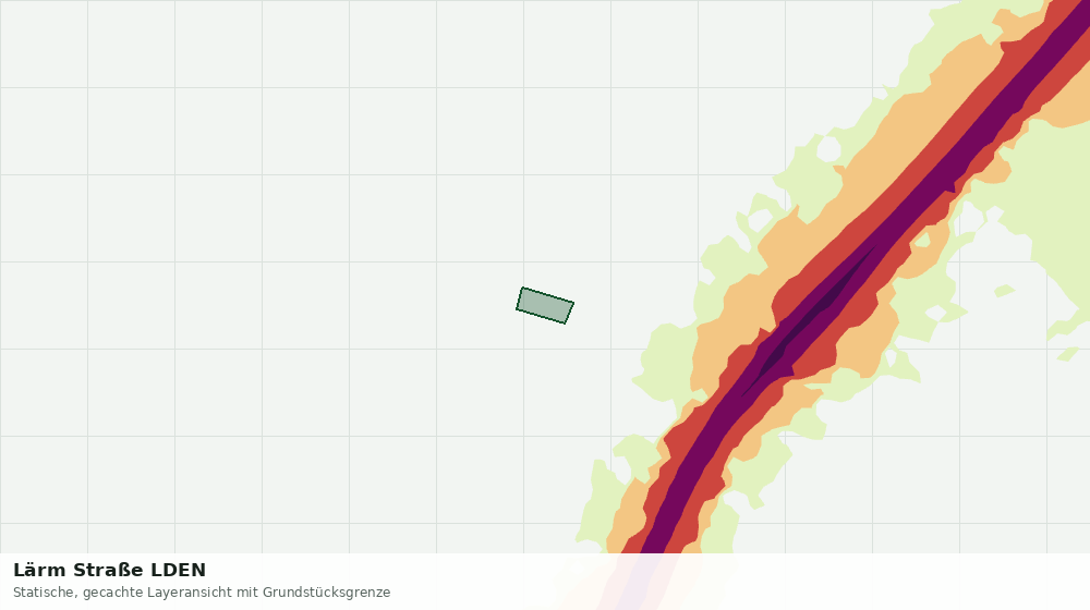Statische Kartenansicht: Lärm Straße LDEN