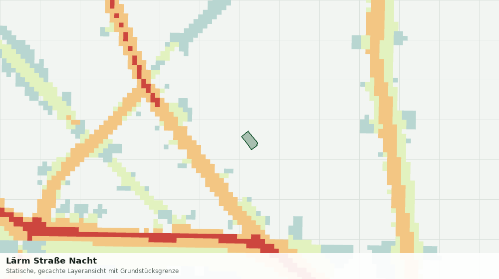 Statische Kartenansicht: Lärm Straße Nacht