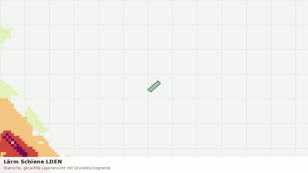 Statische Kartenansicht: Lärm Schiene LDEN