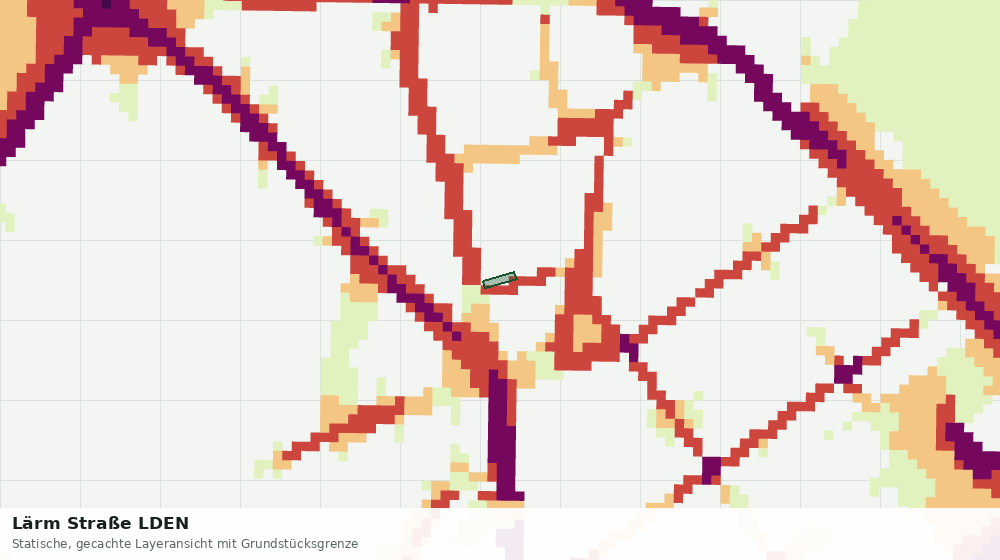 Statische Kartenansicht: Lärm Straße LDEN