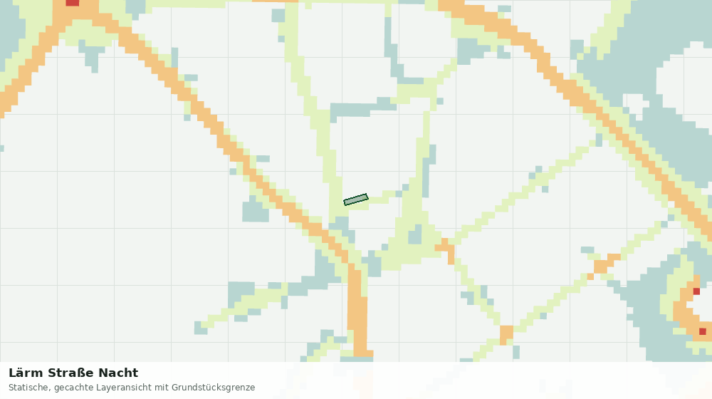 Statische Kartenansicht: Lärm Straße Nacht