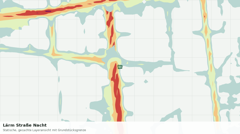 Statische Kartenansicht: Lärm Straße Nacht