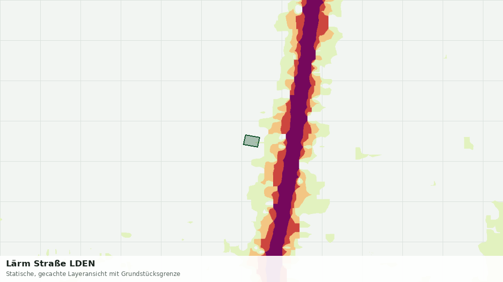 Statische Kartenansicht: Lärm Straße LDEN