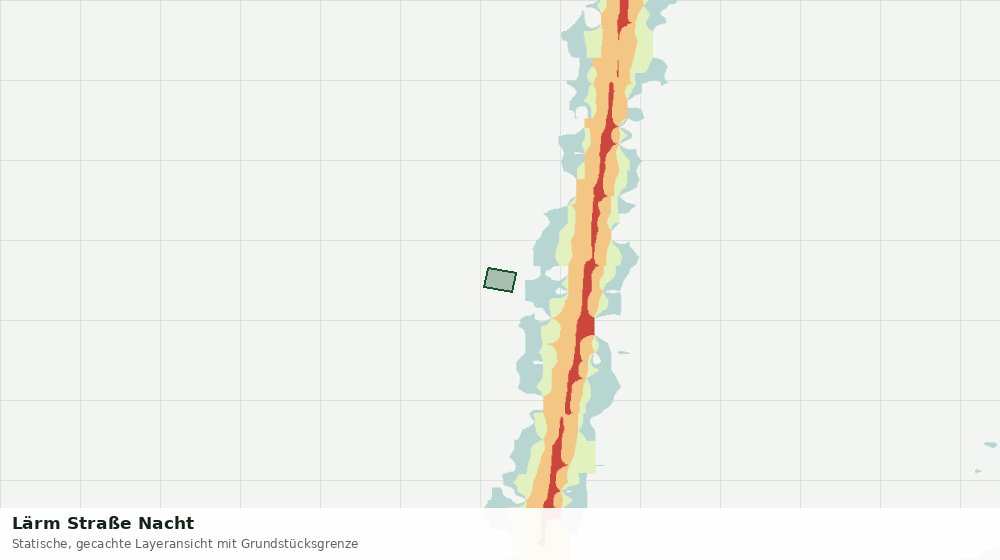 Statische Kartenansicht: Lärm Straße Nacht