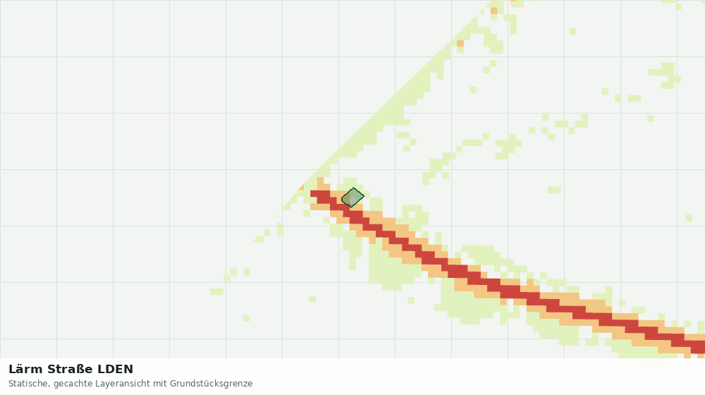 Statische Kartenansicht: Lärm Straße LDEN