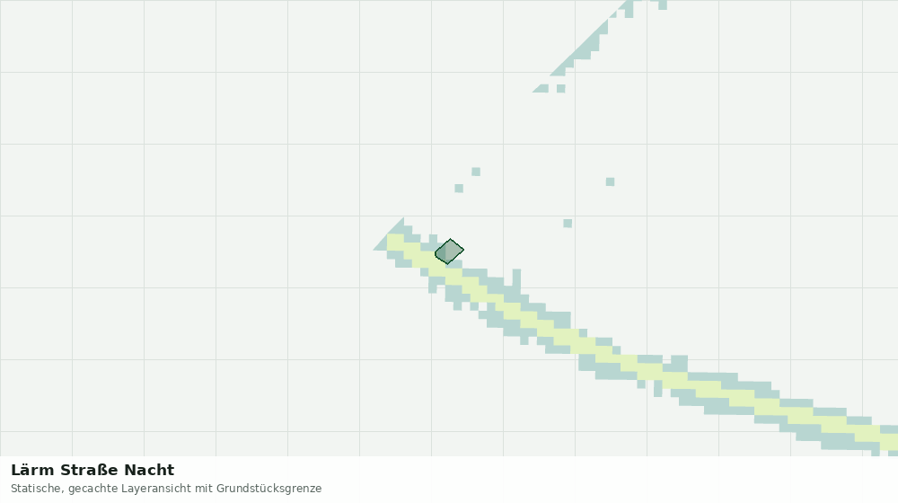 Statische Kartenansicht: Lärm Straße Nacht