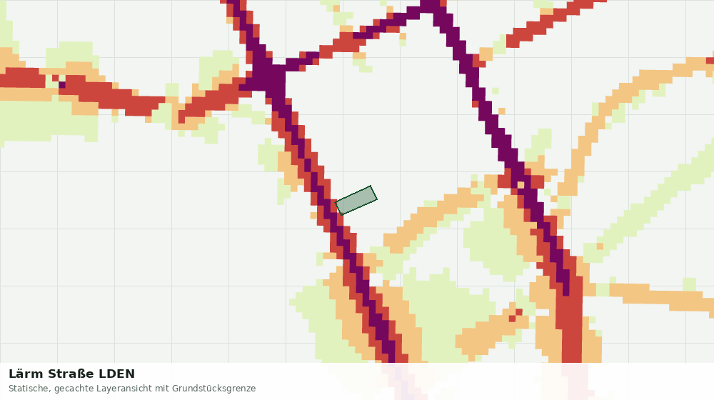 Statische Kartenansicht: Lärm Straße LDEN
