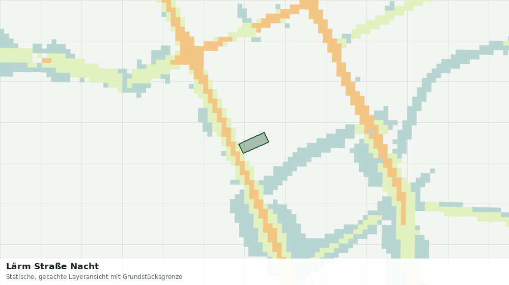 Statische Kartenansicht: Lärm Straße Nacht