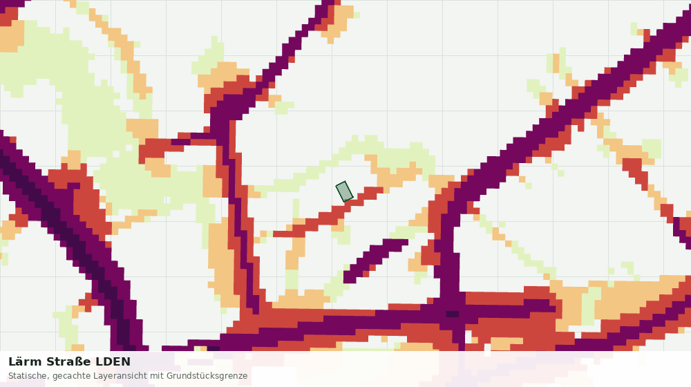 Statische Kartenansicht: Lärm Straße LDEN